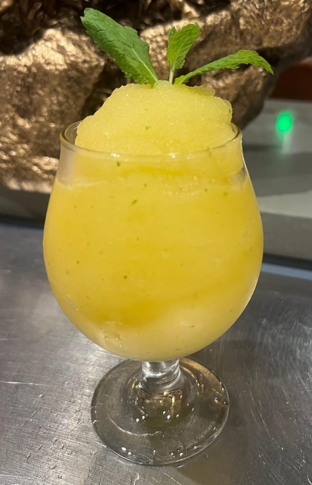 Passion Fruit Slushy.