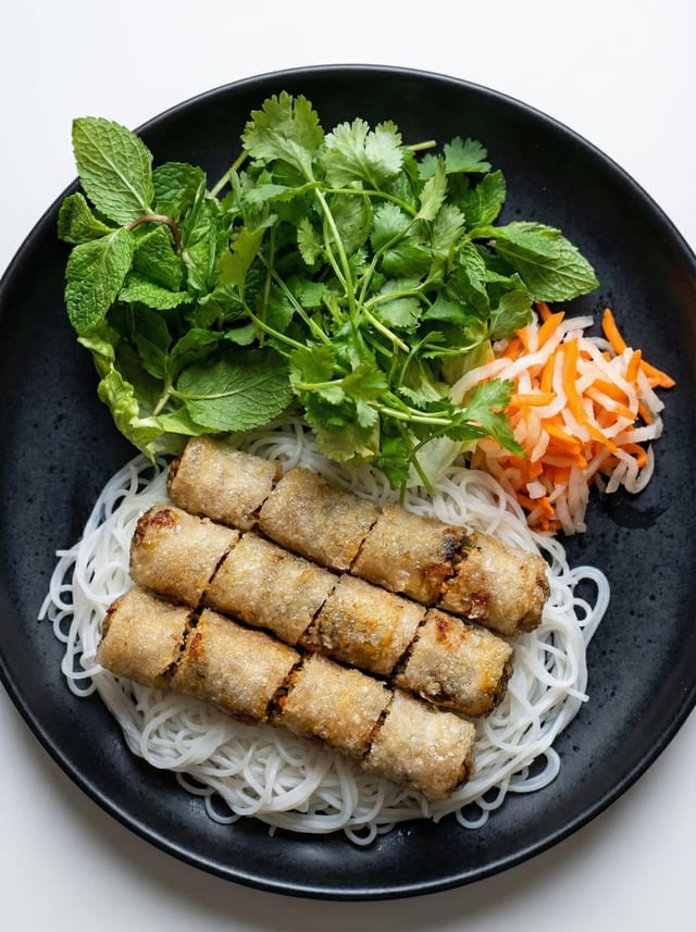 K14   Traditional Cha Gio |  Fried pork rolls in rice paper wrap (GF).